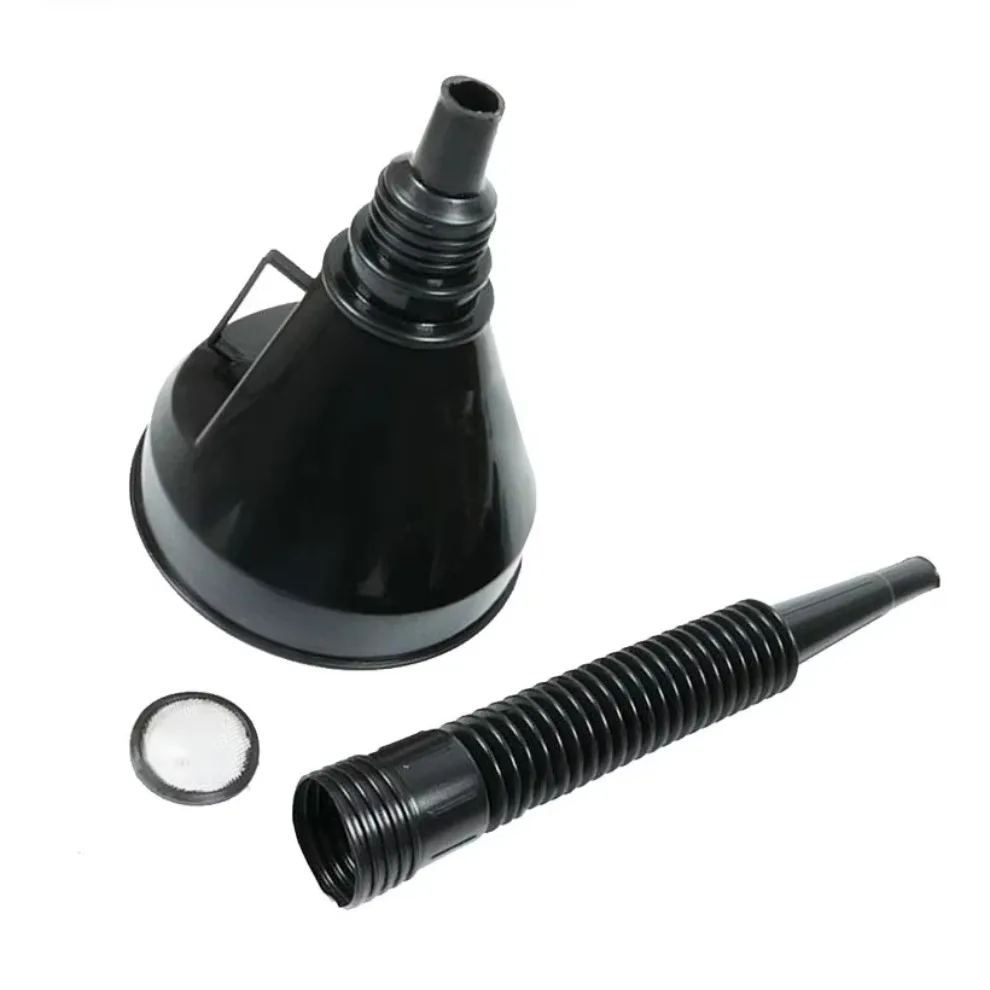 Oil Filter Funnel Car Repair Tool Oil Filling Equipment with Filter Flexible Tube for Safety Emergency Travel Car Accessories