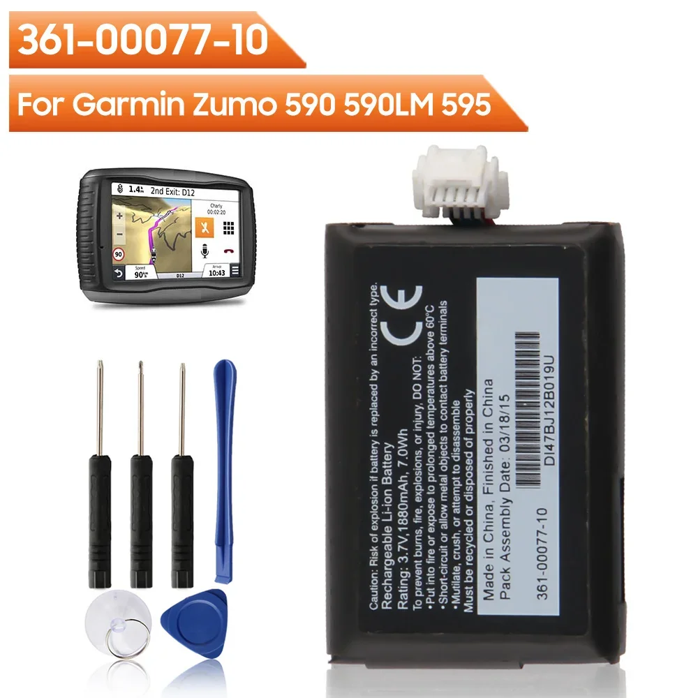 Batteria Di Ricambio Originale 361-00077-10 Per Garmin Zumo 590 590Lm 595 010-12110-003 361-00077-00 616-00077-00 616-00077-10