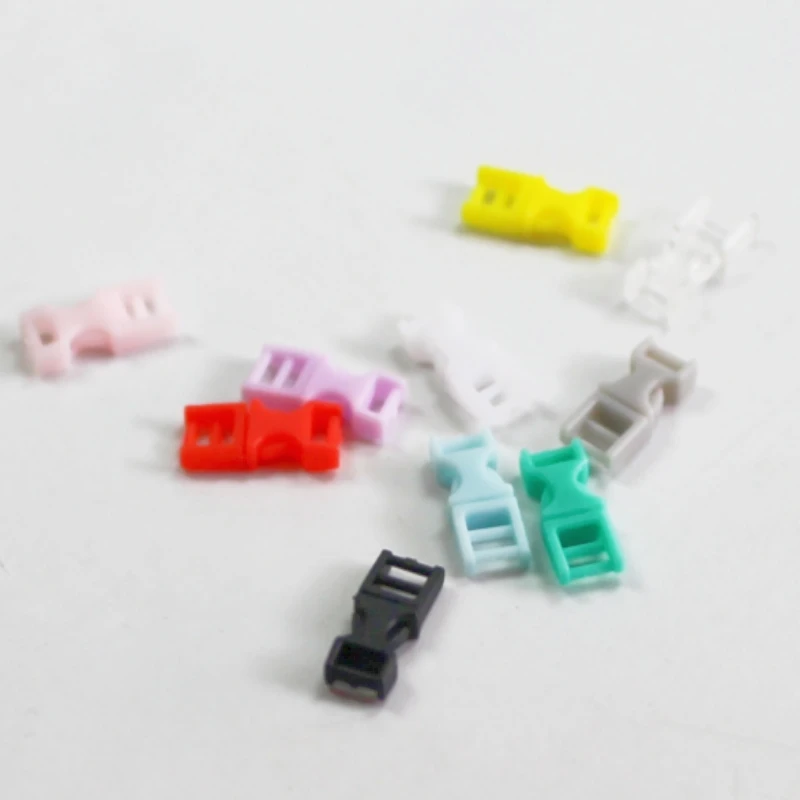 New Wholesale 3mm Smallest Plastic Mini Buckles for Doll Bags Pants Shoes Sew DIY Toy Clothing Decorative Bags Eye-splice Buckle 2