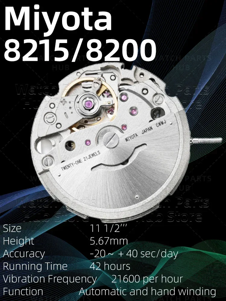 Caliber 821a Miyota 8215 Accuracy New Miyota 8215 Watch Movement
