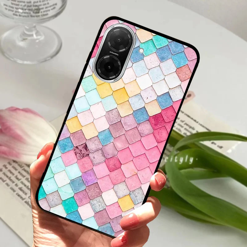 Fashionable Painted Soft Silicone Phone Case - Stylish Protective Cover