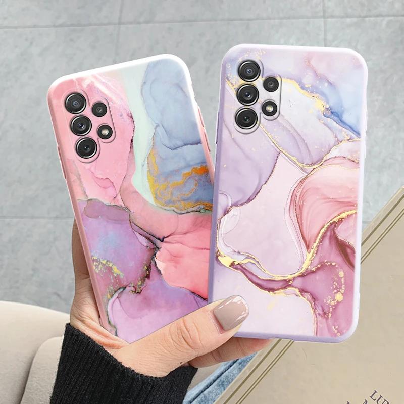 Case For Samsung Galaxy A32 4G A 32 5G Cover Protective TPU Fundas Fashion Marble Stone Texture Coque For Samsung A32 Capa Shell