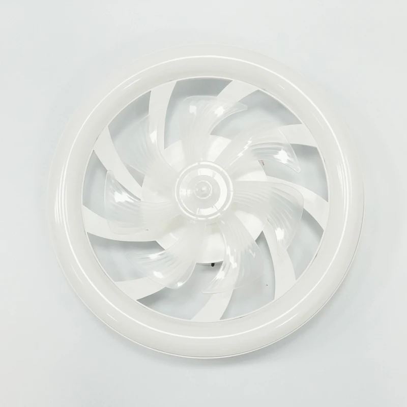 Remote Control Ceiling Fan With Light Bedroom Decoration Ventilation Fan Light 48cm Air Invisible Blade Telescopi