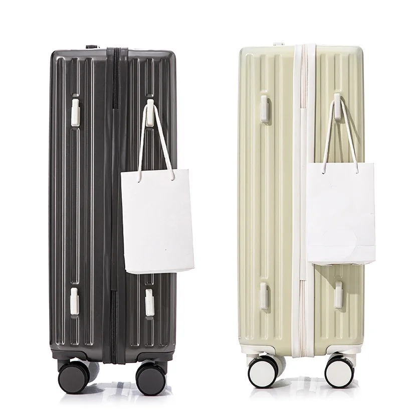 2023 New Fashion Suitcase Tide of Small Fresh Gradient Colour Luggage Female High Value Trolley Bags Students Password Travel
