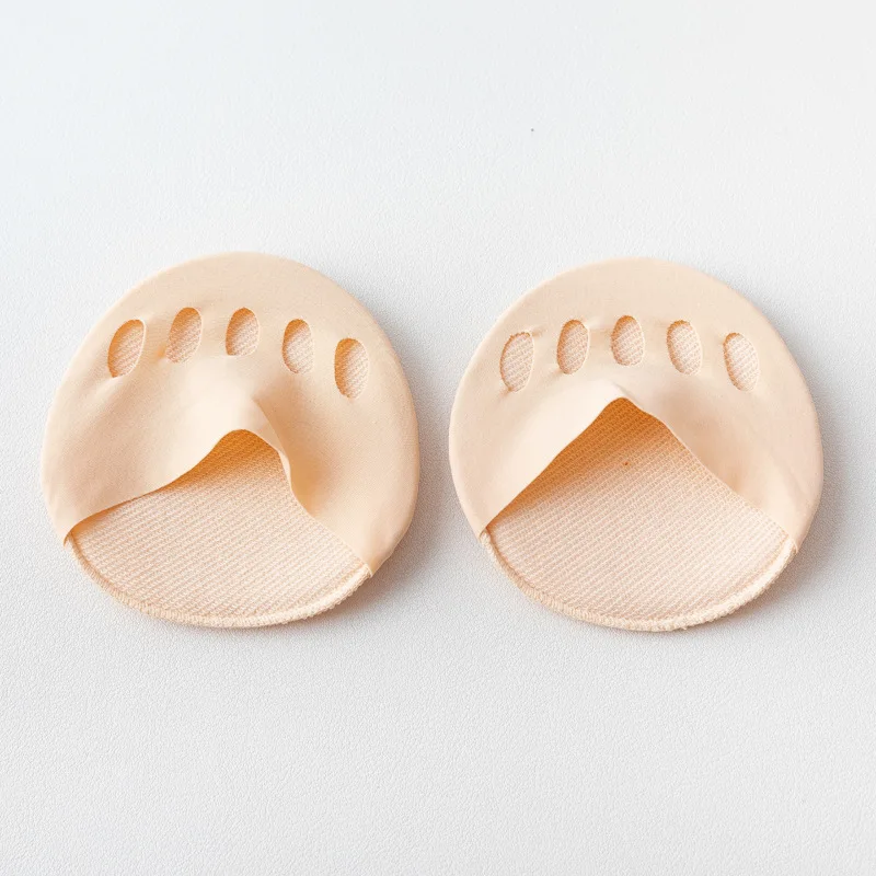 Five Toes Forefoot Pads for Women High Heels Half Insoles Foot Pain Care Summer Thin Breathable Ice Silk Invisible Socks Inserts