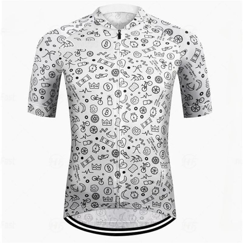 thumbnail image 1 of Verano 2023 Nueva camiseta de ciclismo de equipo para hombre de alta calidad, ropa negra de manga corta, transpirable, de secado rápido, 1 of 4