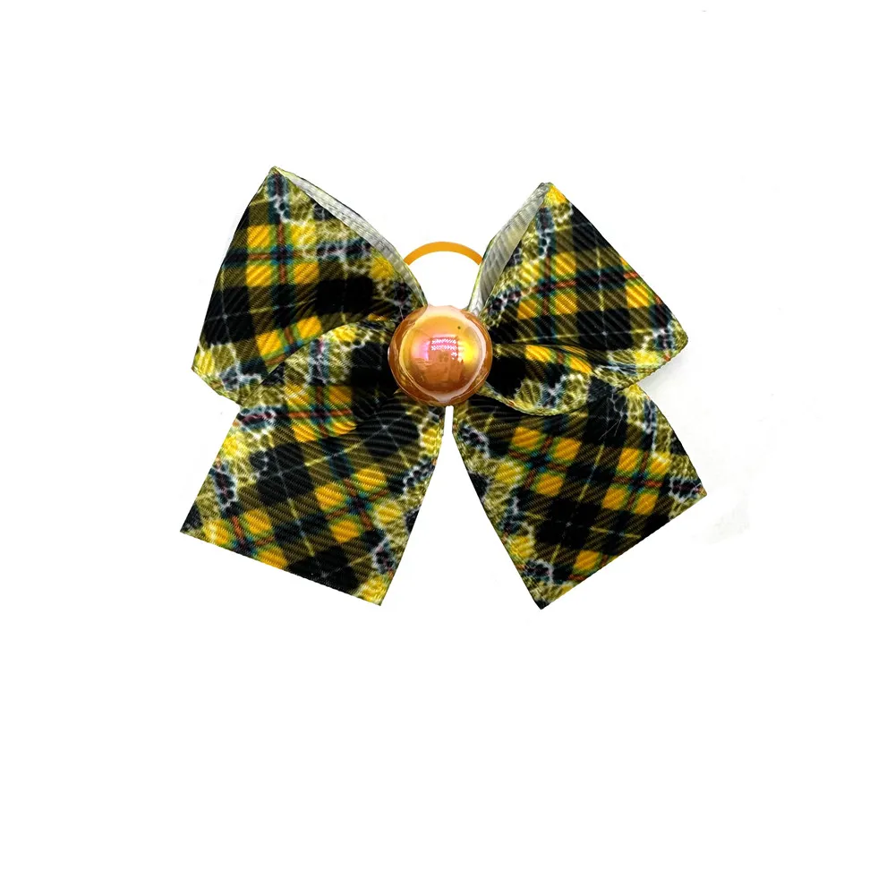 50/100pcs Small Dog Grooming Bows Pearl Plaid Style Pet Dog Hair Bows Rubber Bands Dog Hair Accessories Pet Supplies for Dogs 4