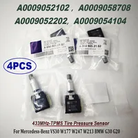 4PCS A0009052102 433MHz TPMS Tire Pressure Sensor For Mercedess-Benzz W177 A0009054104 A0009058708 A0009052202 0009052102 1
