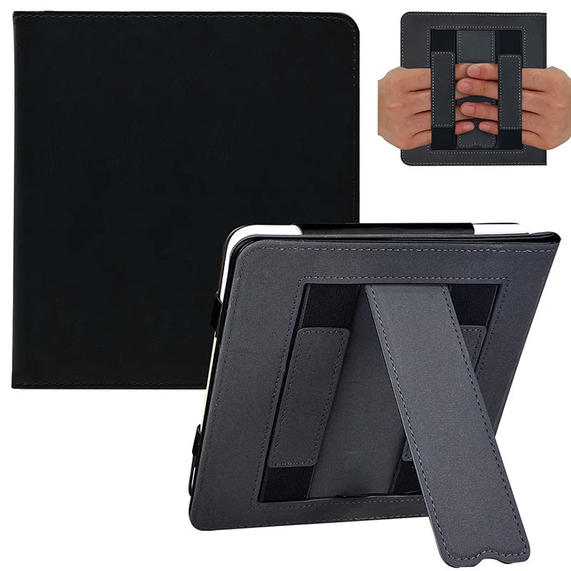 Premium Stand Case for 7 eReader - PU Leather Cover with Auto Sleep/Wake & Dual Hand Strap