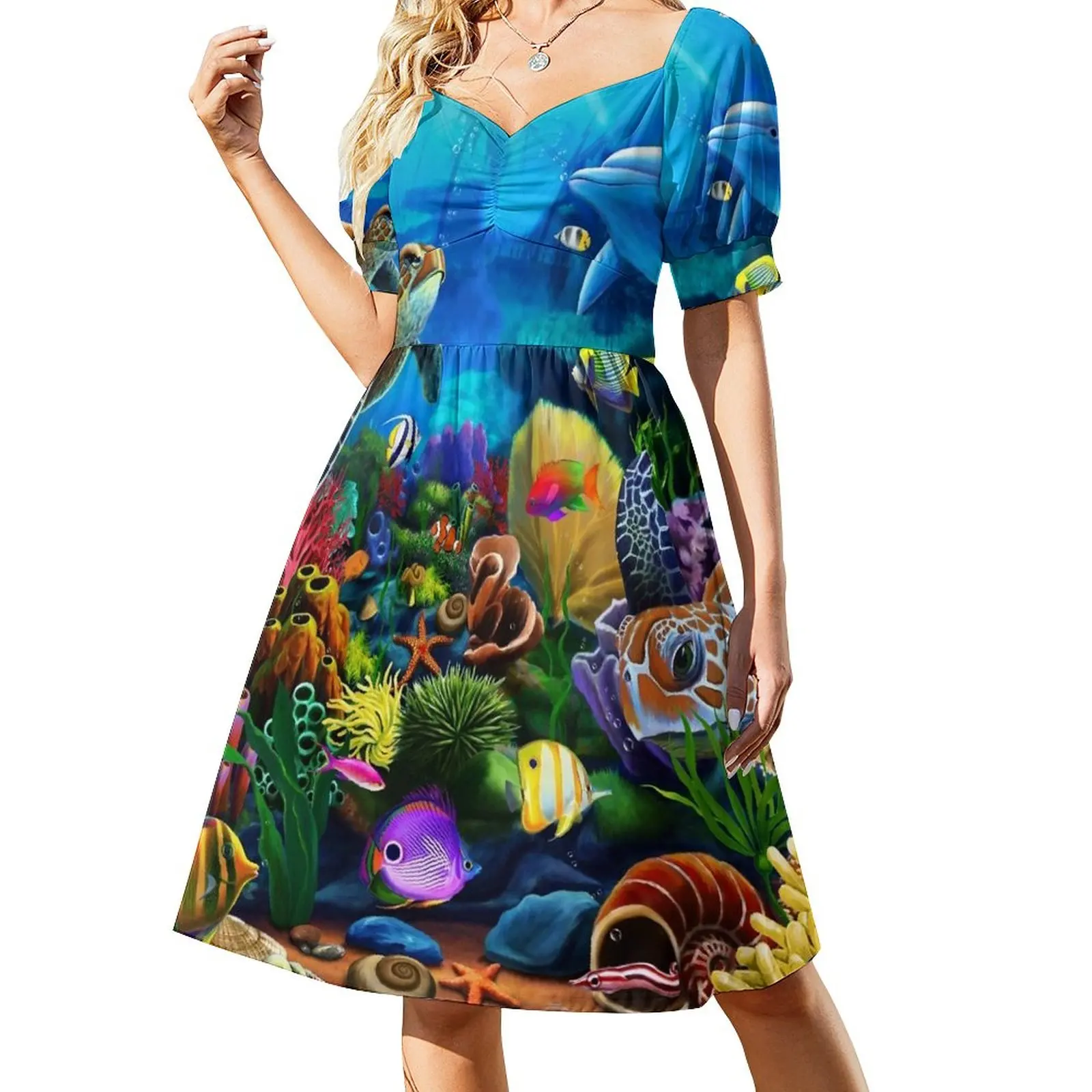 

The Sea of Beauty Sleeveless Dress evening dresses women dress for women summer