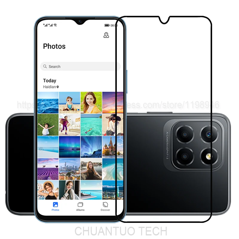 Vetro Temperato A Copertura Totale Per Honor X8 5G Pellicola Protettiva Per Schermo Per Honor X8 4G/Honor X9 4G/Honor X9 5G/Honor X7