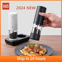 2024 Huohou Electric Spice Mill Set with LED and Adjustable Modes (Kitchen Grinder)