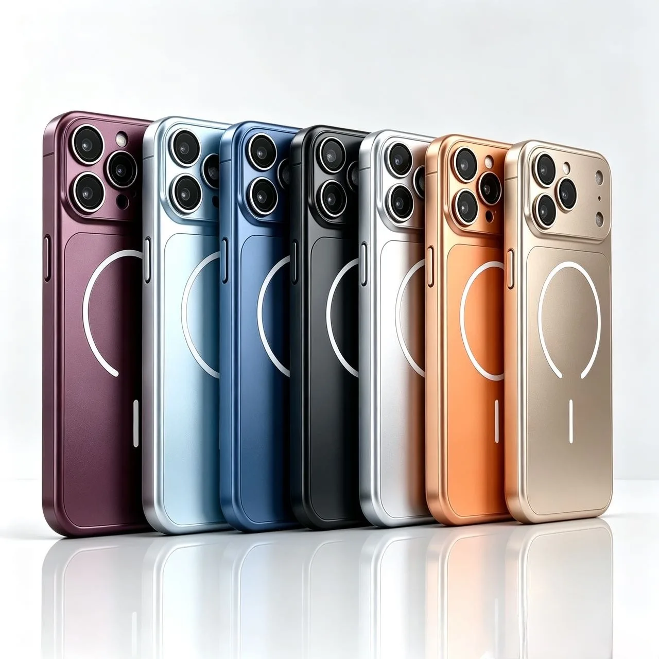 Premium Nano Frosted Glass Magnetic Phone Case with MagSafe Wireless Charging Compatibility