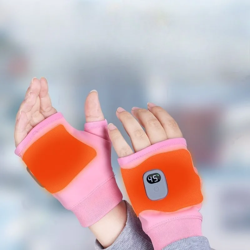 Rechargeable Electric Heated Gloves 360° Heating Windproof Touchscreen Compatible for Outdoor Hiking Cycling Winter Warm Hand