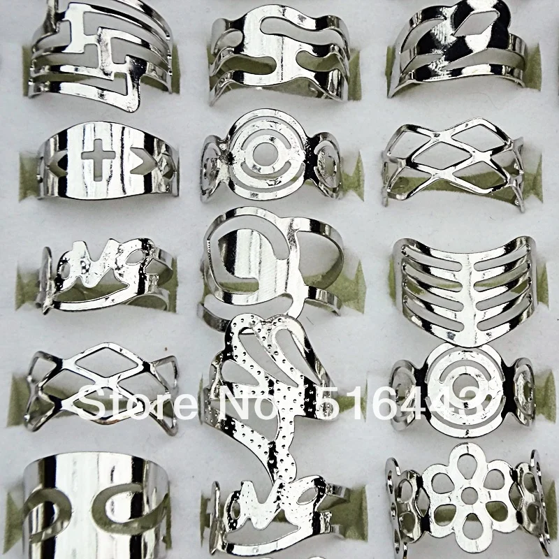 Новое поступление акции 10 шт. разные стили регулируемые кольца для мужчин и