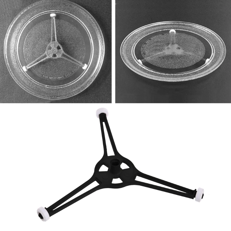 Replacement 3 Arms Microwave Oven Turntable Plate Holer Rack Glass Roller Guide Holder Support Microwave Accessories