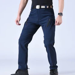 Men's All-Season Tactical Cargo Pants - L (66-75kg) (X9 Navy)