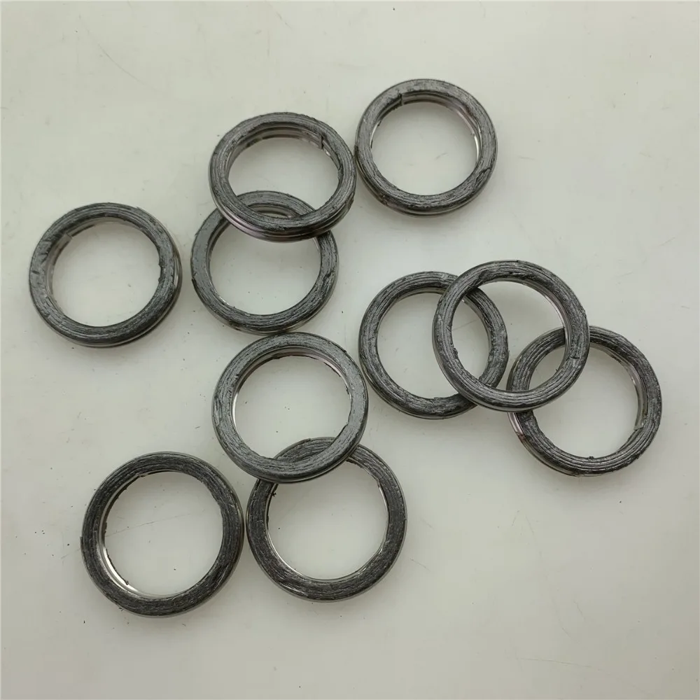 6PCS For GN125 GS150 GN250 motorcycle exhaust pipe O-type gasket installed in cylinder head between exhaust port and inlet