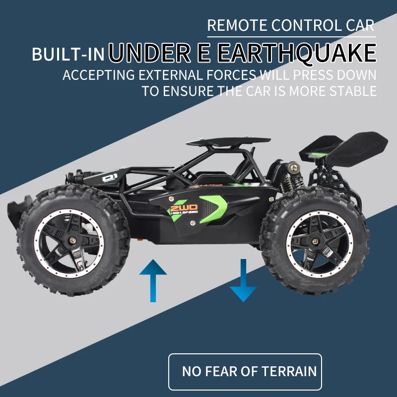 Rc Car Toys for Boys High Speed Remote Control Truck Cross-Country Cars Children Gift 2.4G Off-Road Vehicle 1:18 Electric Model 4