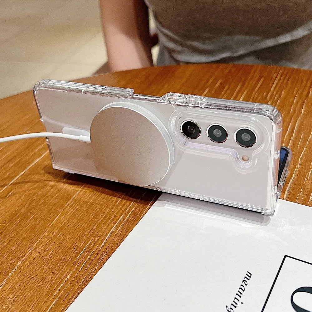 Magsafe Transparent Shockproof Acrylic Slim Phone Case