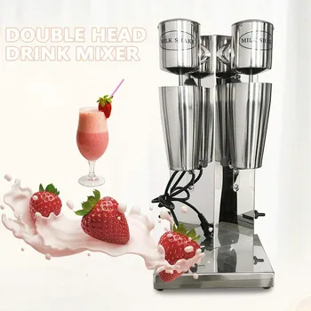 Commercial Electric Milkshake Maker Stainless Steel Milk Shake Machine Cocktail Tea Drink Mixer Smoothie Malt Blender 1