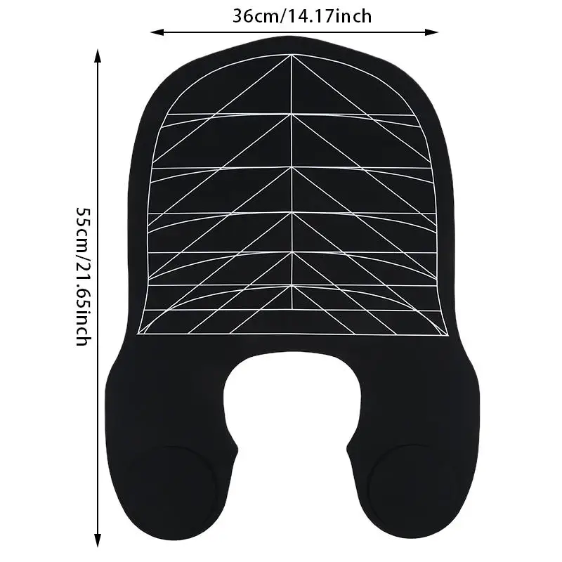 방수 헤어 커팅 케이프 헤어 염색 망토 블랙 바버 실리콘 미용 컬러링 칼라 살롱 프로 바버샵 숄