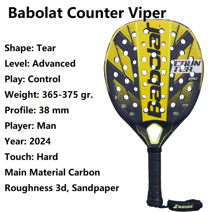 Tennis Racket Babolat Counter Veron Vertuo Viper APT Carbon Professional Advanced Palette Paddle Tennis Racket PADEL For Man Women