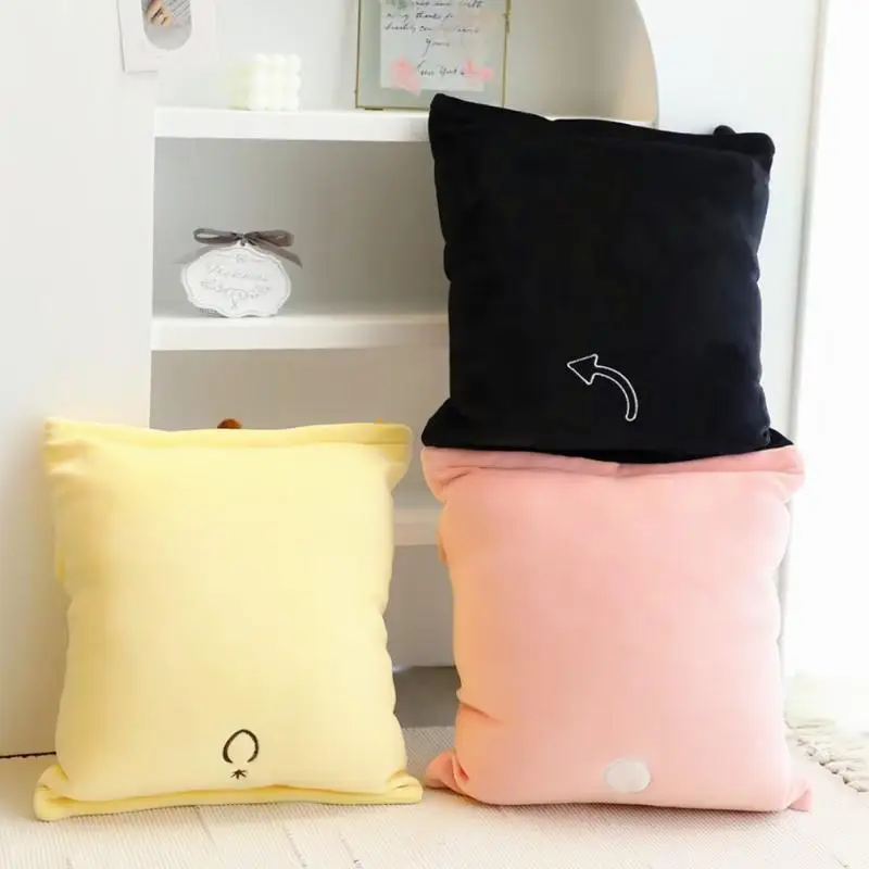 New Sanrio Cartoon Kawaii Melody Pompompurin Kuromi Balls Pudding Candy Home Decorations Plush Stuffed Mini Doll Of Cutel Pillow 3