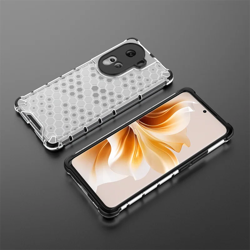 Shockproof TPU Armor PC Silicone Phone Case with Clear Back Cover