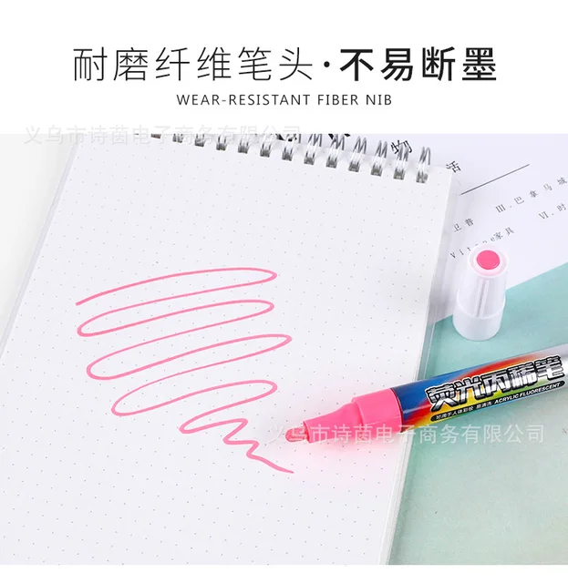 GuangNa 7 Colors Marker Pen Set Fluorescent Propylene Acrylic Waterproof  Hand-Painted DIY Graffiti Paint Pens For Students - AliExpress