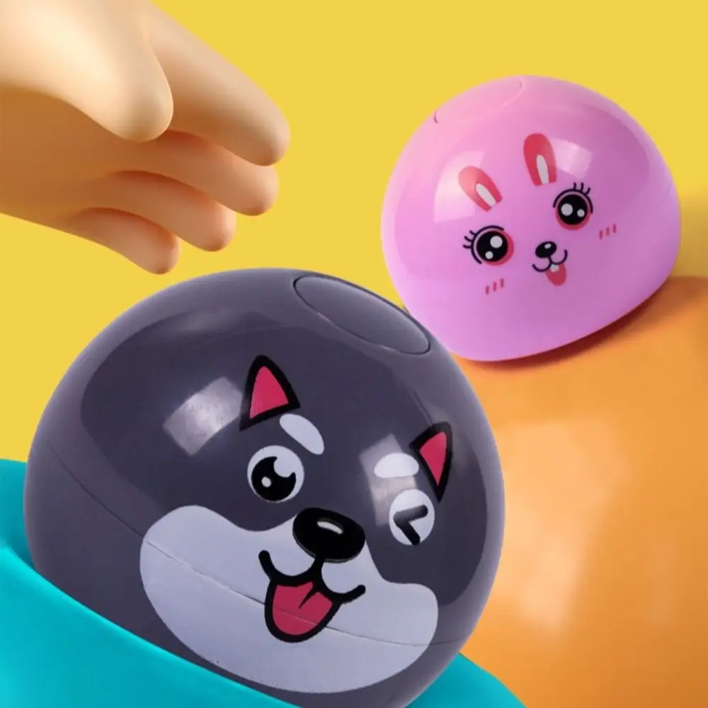 

Игрушечный автомобиль ABS с милым медведем, игрушка с мультяшным Кроликом, Хаски, пингвином, игрушечные машинки с возвратом, инерционное сферическое число, игрушечный автомобиль для малышей