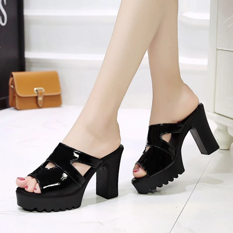 

Сандалии женские на платформе с открытым носком, Простые Модные босоножки, Повседневная Уличная обувь, дизайнерские полутапочки, лето