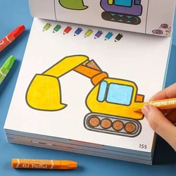 160 Pages Boys Girls Children's Coloring Books Cars Animals Vegetables Baby Drawing Book School Early Education Stationery Toys