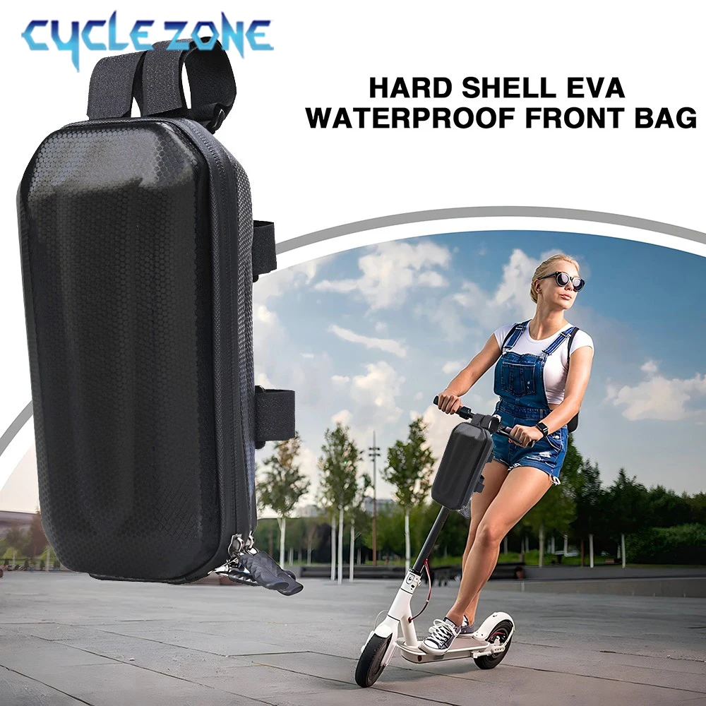 3L Electric Scooter Bag EVA Hard Shell Electric Bike Handlebar Bags Large Capacity MTB Road Cycling Front Handlebar Storage Bag