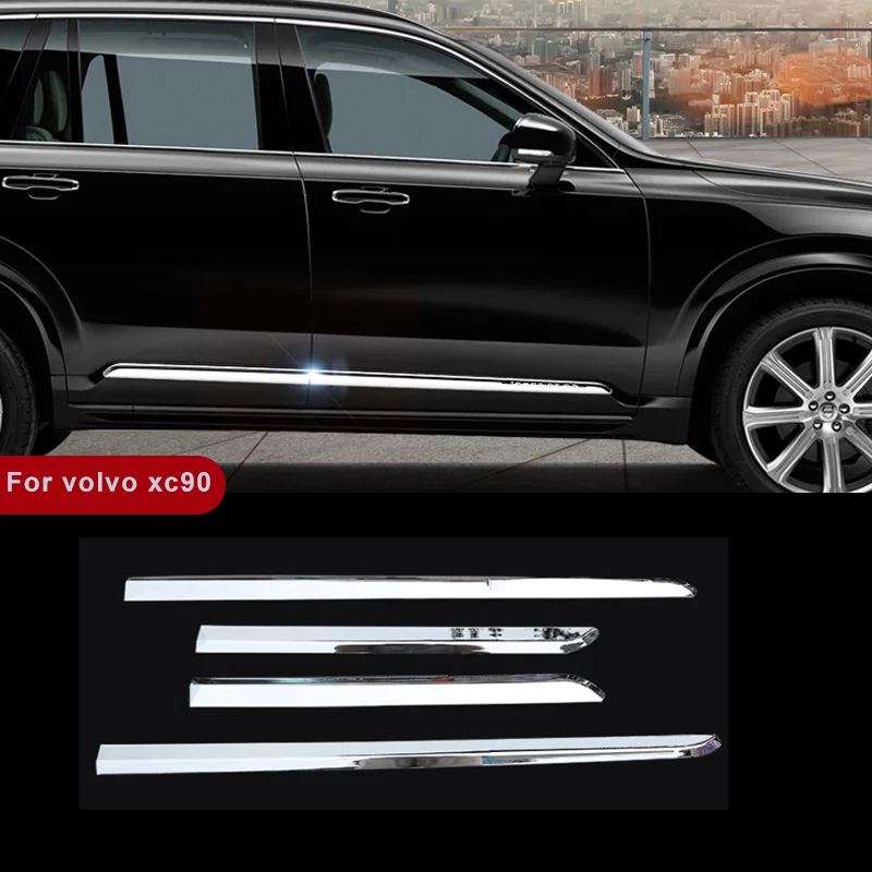 For volvo XC90 2015-2024 ABS Chrome Side Door Body Molding Trim