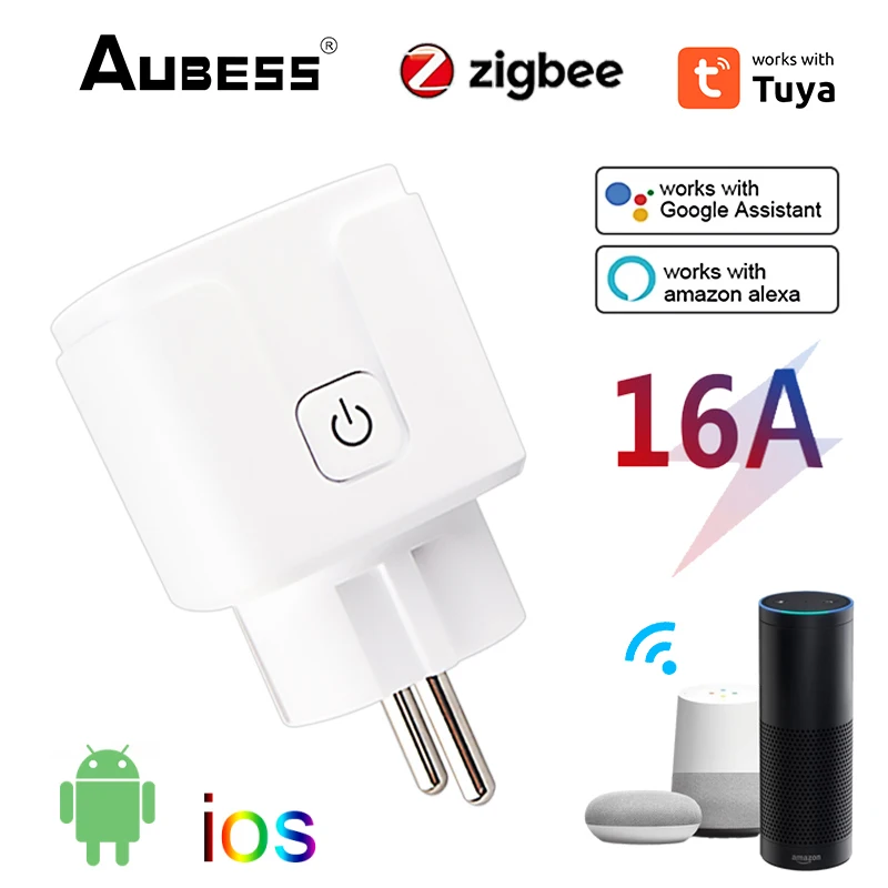 

Умная розетка Aubess16A с таймером и поддержкой Alexa Home