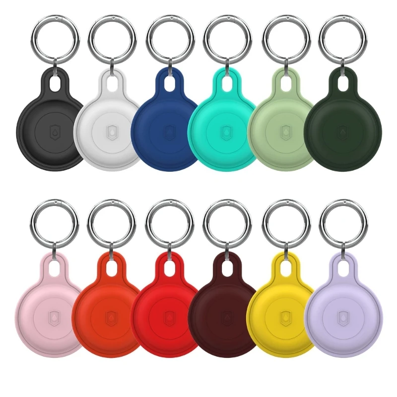 

Holder for Airtags Case Waterproof Silicone Case with Keychain, Shockproof & Dustproof Locator Holder