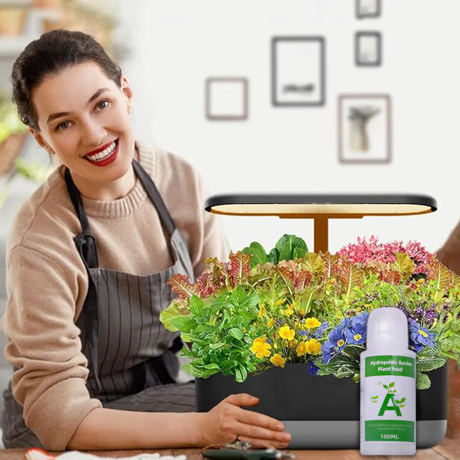 2PCS/Box General Hydroponic Nutrient Liquid A and B Fertilizer Solution Kit for Growing Plant Flowers Food Vegetable Fruit