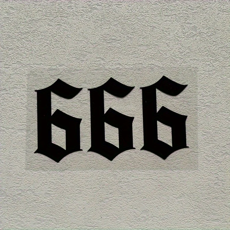 666 자동차 스티커 및 데칼, 도어 장 데칼, 비닐 데칼, 패션 크리에이티브 자동..