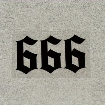 666 Adesivi e Decalcomanie per Auto, Decorazioni per Portiere, Decalcomanie in Vinile, Adesivi Creativi alla Moda per Carrozzeria Completa e Styling Frontale dell'Auto