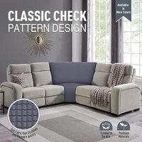 Corner Sofa Cover Stretch Corner Couch Cover Furniture Protector for Living Room L Shape Slipcover Couch Additional Seat 1