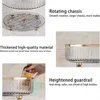 360° Rotating Spice Rack with Removable Base | Clear Plastic Turntable for Kitchen, Pantry Cosmetic & Refrigerator Organizing 5