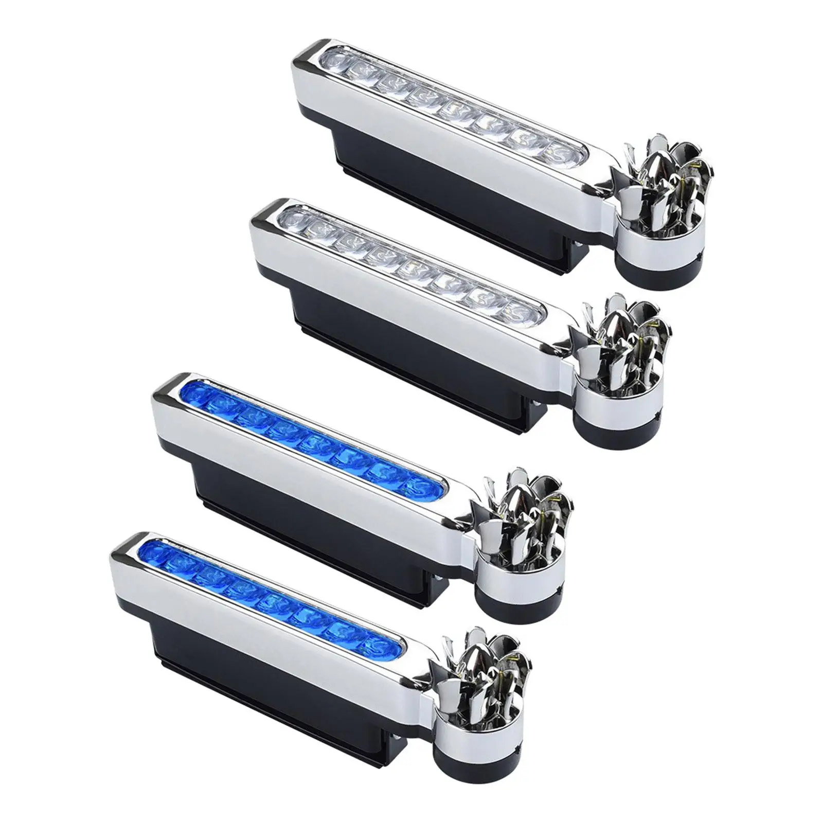 

2x Car Wind Energy Powered Light PP Exterior Lamp for Trucks Bike Auto