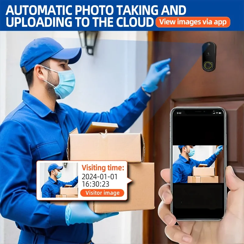 Kangaroo Smart Doorbell Camera with Chime