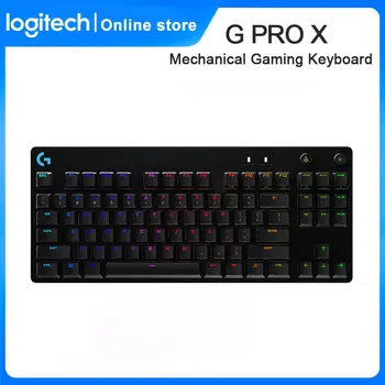 로지텍 G 프로 X 기계식 게이밍 키보드, USB 프로 등급 스위치, 컴팩트 디자인, 프로그래밍 가능한 RGB 키 키보드, 프로용