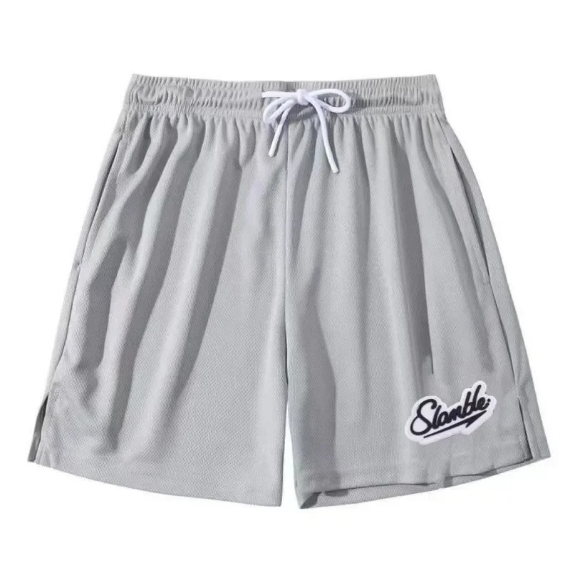 American Sports Shorts Men's Summer Knee Length Basketball Shorts Quick Drying Breathable Fitness Training Pants