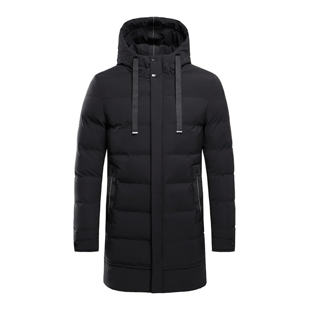 Men\'s Winter Thickened Mid-long Jacket Outdoor Recreation Warm Casual Hooded Thick Coat With High Quality Down Jacket