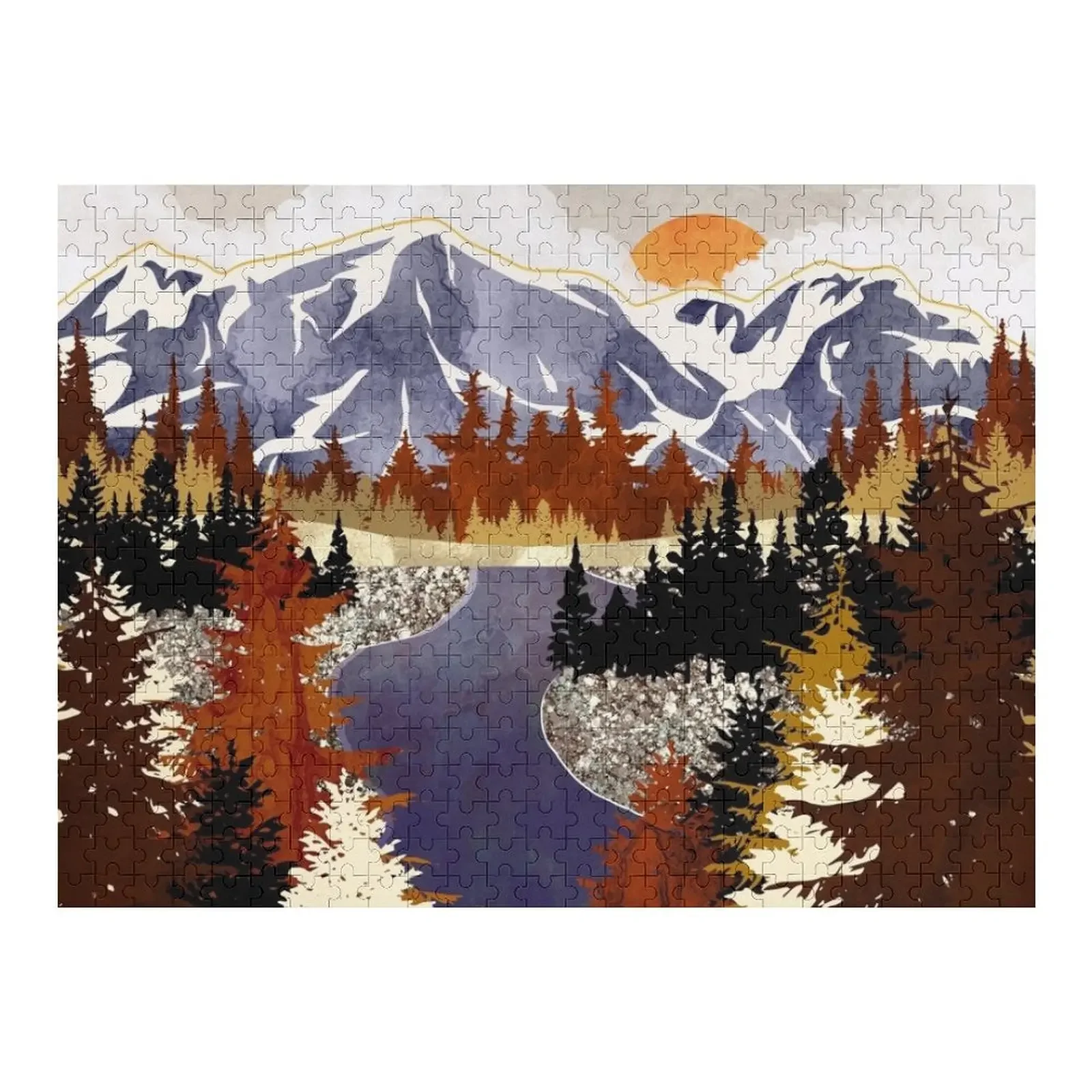 Autumn River Jigsaw Puzzle Photo Wooden Jigsaws For Adults Custom Child Puzzle autumn coloring book a coloring book for adults featuring relaxing autumn scenes and beautiful fall inspired landscapes 30 page