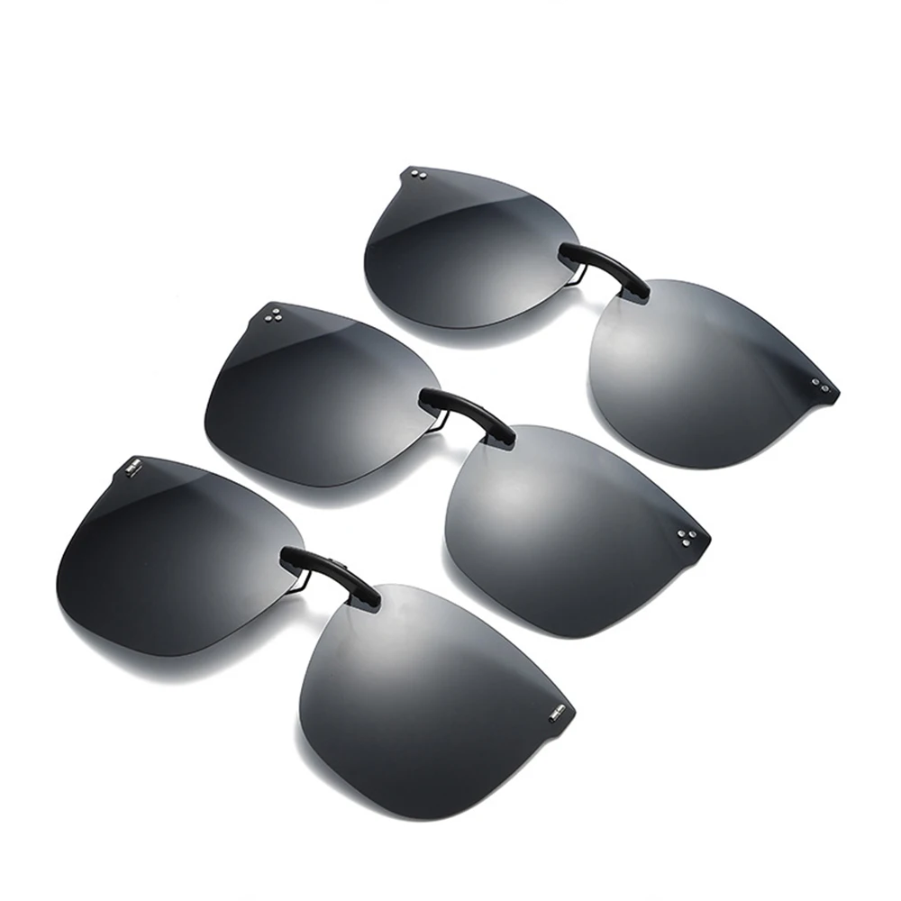 Men Women Clip On Sunglasses Polarizing UV400 Protention Vintage Clip Polarized Glasses Night Vision Driving Goggles fashion sunglasses