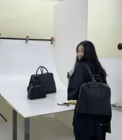 FIRMRANCH Minimalist Design Korean Niche Brand Large Capacity Top Layer Cowhide Lychee Pattern Soft Commuting Backpack For Women 2